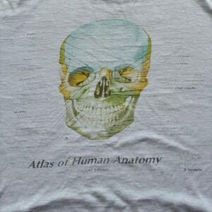 Absolute GRAIL XL smoked‎ faded boxy white human anatomy whole face 90's oneita